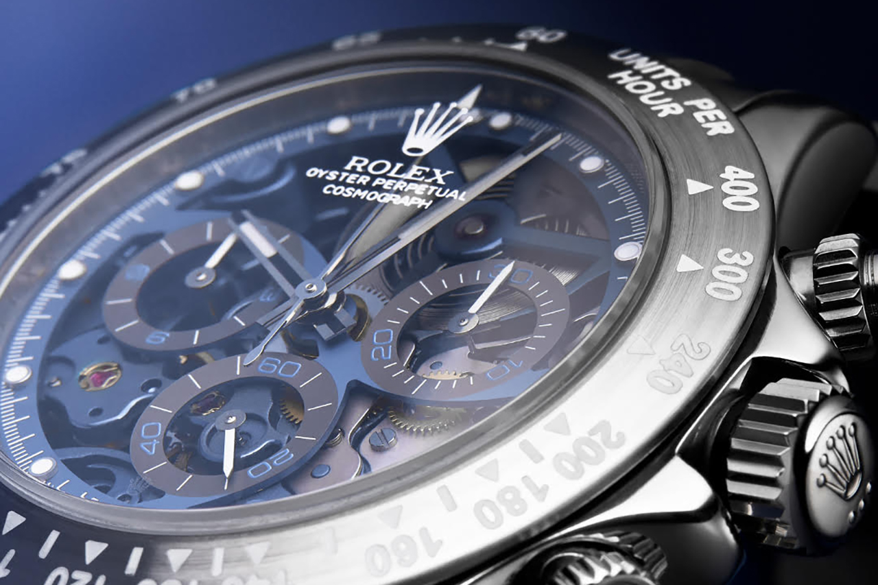 Jam rolex deals skeleton