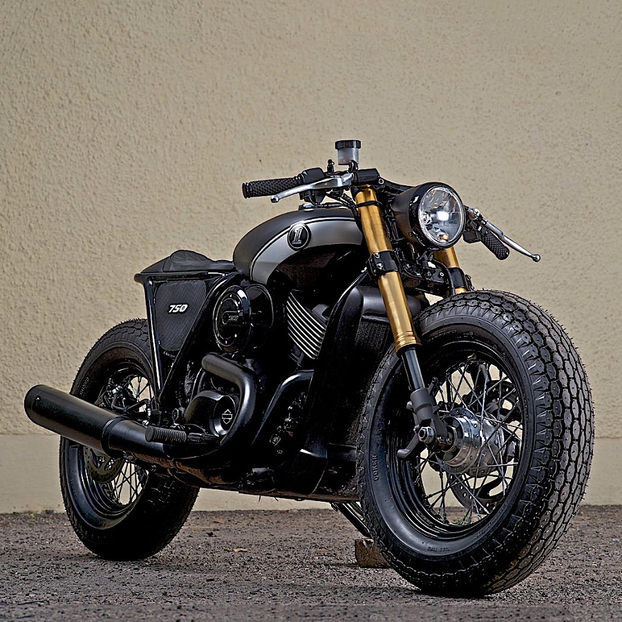 Harley Davidson Street 750 Karya Rajputana Motor Custom Keren Low Budget Blackxperience Com