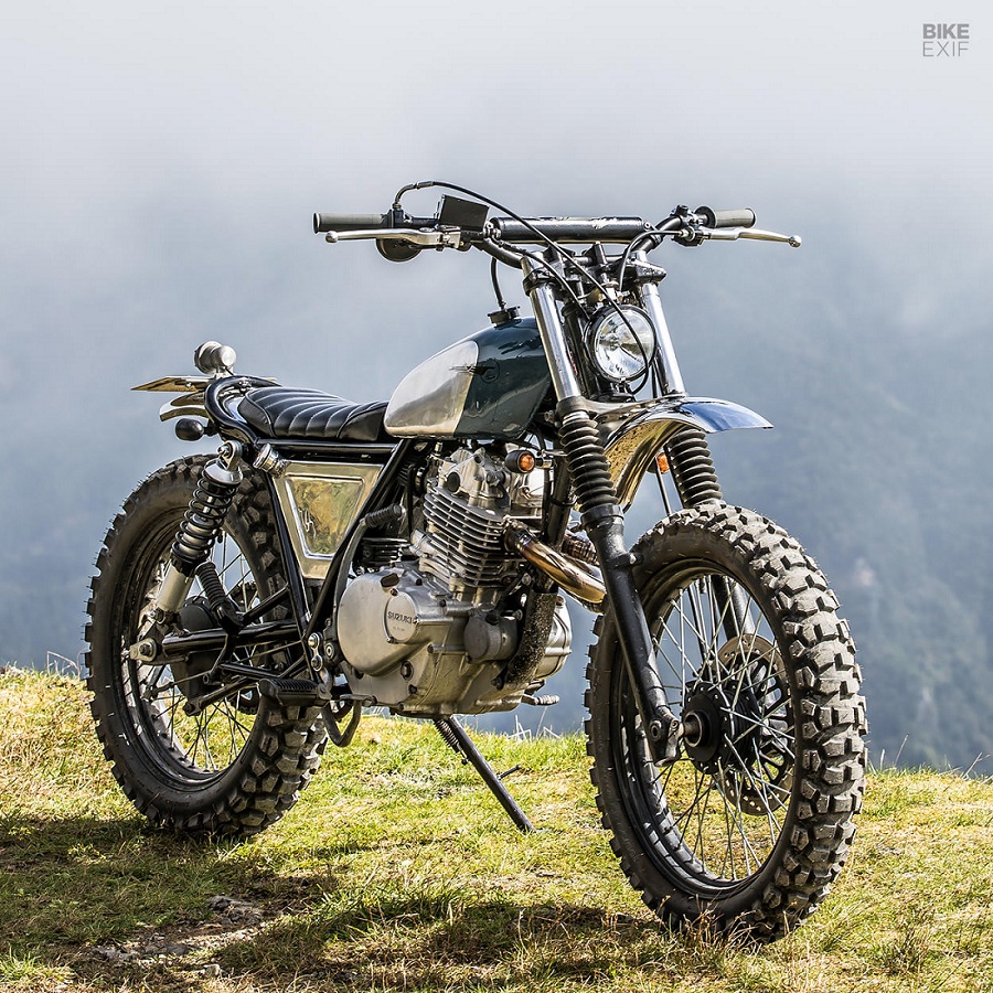 Peace Scrambler Kustomisasi Suzuki Tu250 Grasstracker Ala Heiwa Motorcycle Blackxperience Com