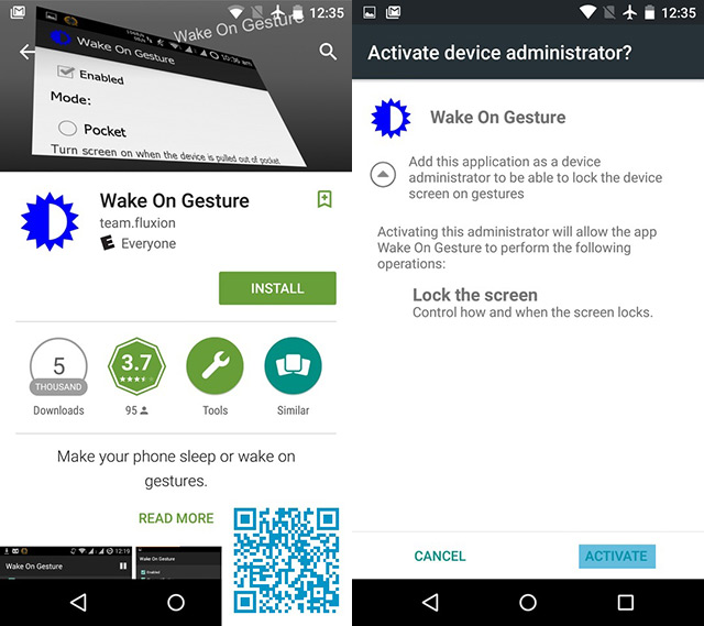 Aplikasi gesture untuk android