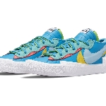 KAWS x sacai x Nike Blazer Low &quot;Blue&quot; Resmi Diperlihatkan