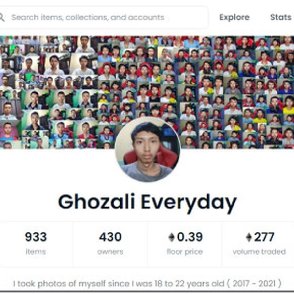 Ghozali Everyday: Pria Viral yang Menjual NFT Foto Selfie Dirinya Seharga Milyaran