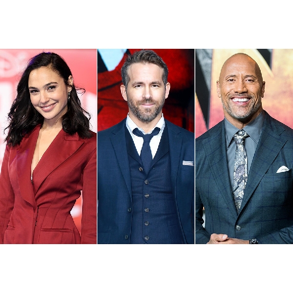 Dwayne Johnson, Ryan Reynolds, dan Gal Gadot Akan Bermain Bersama di Film Baru Netflix