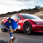 Tesla akan Memasukan Game Sonic The Hedgehog Ke Dalam Mobilnya