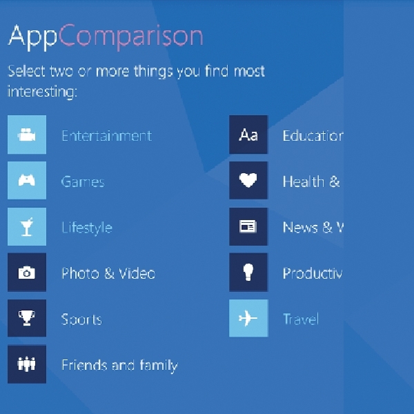 AppComparison, Aplikasi Pencari Aplikasi Android di Platform Windows Phone