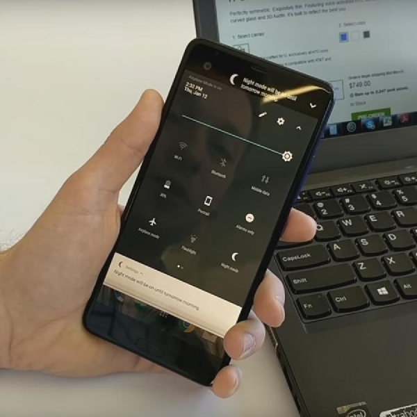 Cara Aktifkan Night Mode Ala HTC U Ultra
