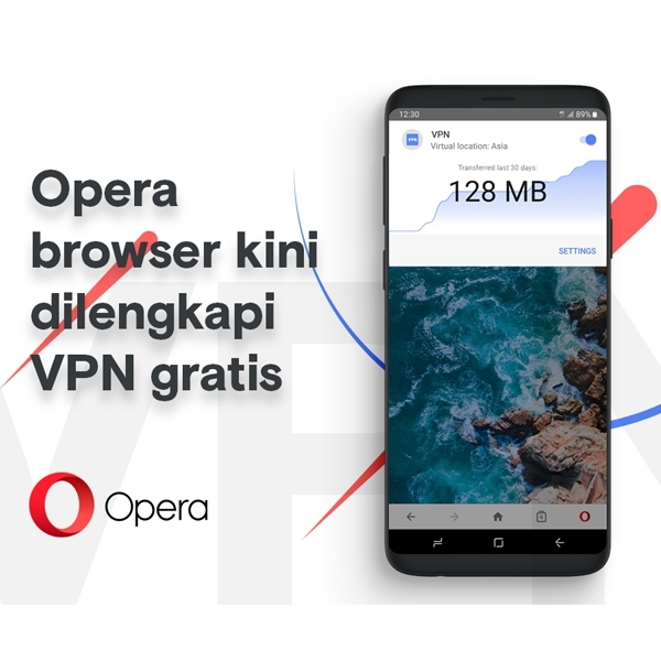 Opera Tanamkan Fitur VPN di Aplikasi Android
