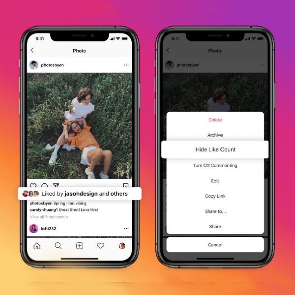 Instagram dan Facebook Kini Bisa Sembunyikan Jumlah "Suka"