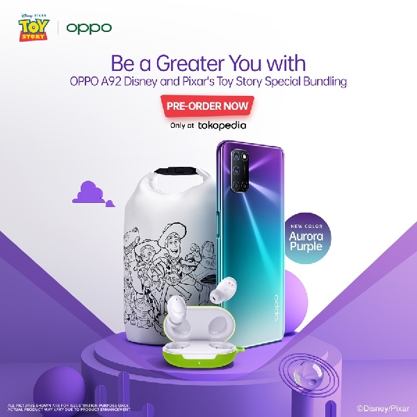 Oppo A92 Disney and Pixar’s Toy Story Edition Special Bundling Mulai Dijual Hari Ini