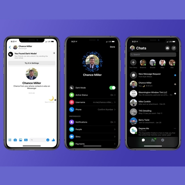 Fitur Dark Mode Sambangi Facebook Messenger?