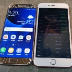 Uji Ketangguhan : Samsung Galaxy S7 Edge Vs iPhone 6s Plus, Kuat Mana?
