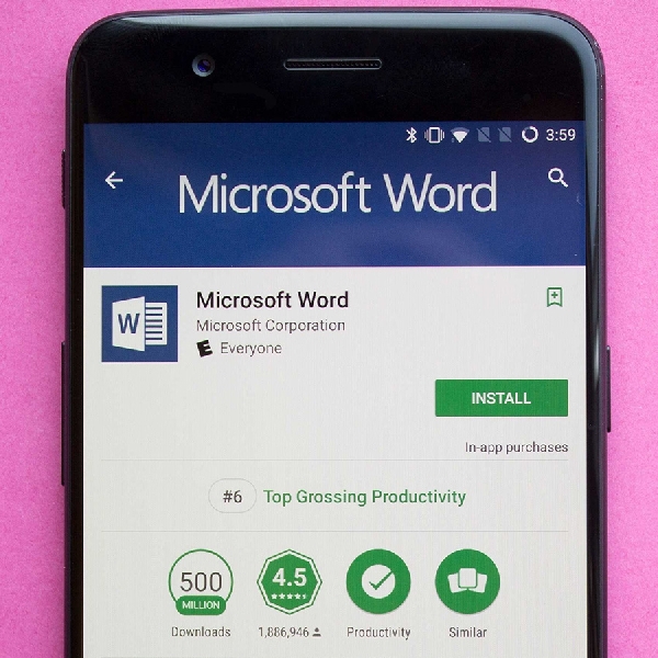 Aplikasi Android Microsoft Word Diunduh 1 Milyar Kali