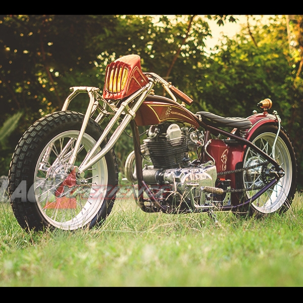 Nella KZ200, Penyegaran Boardtracker ala Busi Custom Motorcycle 