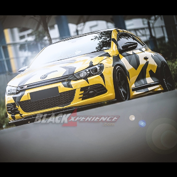 Modifikasi VW Scirocco  Racing Look Yellow-Black Nyentrik Menggoda