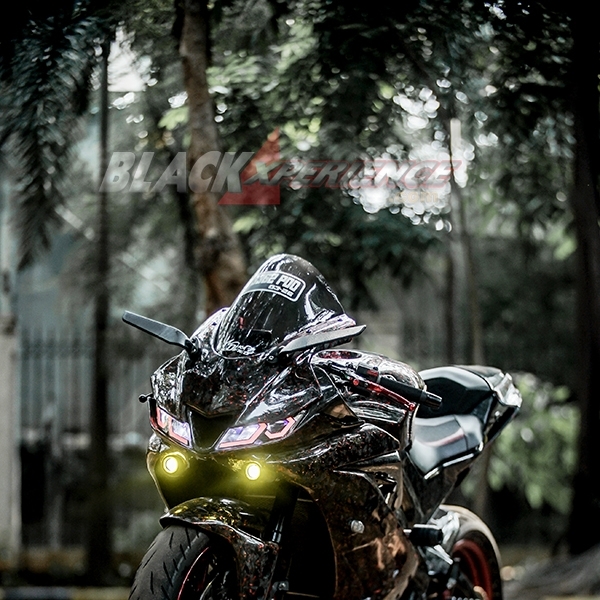 Modifikasi Yamaha R15 Full Carbon, Diamond Red, Kekar ala Superbike