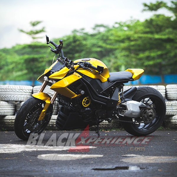 Modifikasi Kawasaki Z 250 FI, Street Fighter Tampil Layaknya Moge Eropa