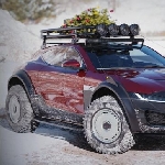 Modifikasi Jaguar F-Type Dibikin Off Road, Kaki-kaki Berotot Body Dilapis Baja Anti Gores