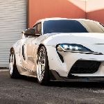 Agresif! Toyota GR Supra Dipeluk Widebody Kit Gambot Plus Kaki-kaki Berdarah Racing