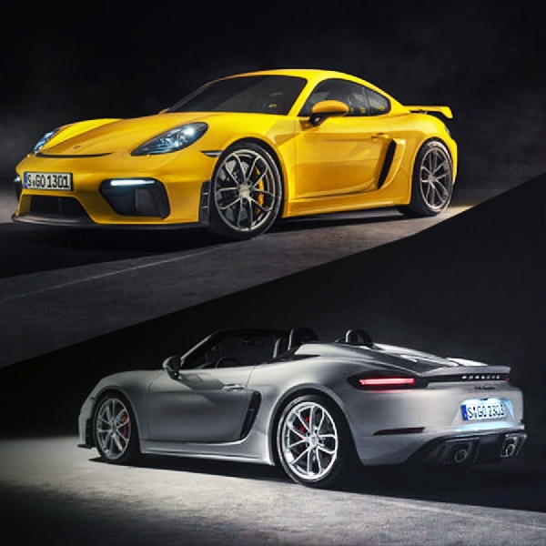 Harga Porsche 718 Boxster Spyder dan 718 Cayman GT4 diatas USD90 ribu