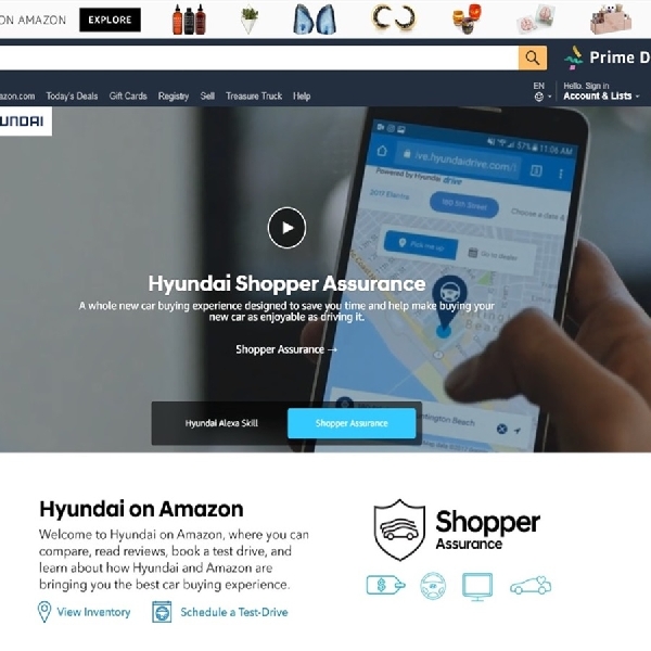 Hyundai Bikin Showroom Digital di Amazon