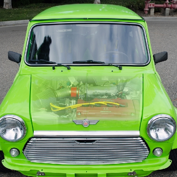 “Mr.Bean Ngebut” Morris MINI Dicekoki Mesin Honda B16, Tampil Unik Tenaga Liar