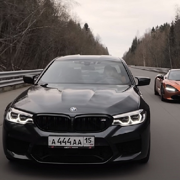 BMW M5 Tuning Coba Libas Mclaren 720S di Trek Lurus, Bisa?