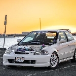 King Street Civic Type R N1 Khas Ikan Duyung ini Kontes Mobil ke Las Vegas Tanpa Towing