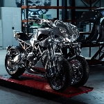 Modifikasi Yamaha Niken, a Mechanical Sculpture Rebut Craziest Bike Award