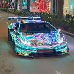 Fantastis! Inilah Tampilan Lamborghini Huracan Dengan 30 Ribu LED