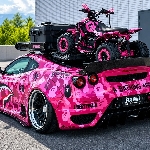 Ferrari F430 Liberty Walk Ini Bikin Heboh, Supercar Rp3 Miliar Dipasang Roof Box dan Bawa ATV!