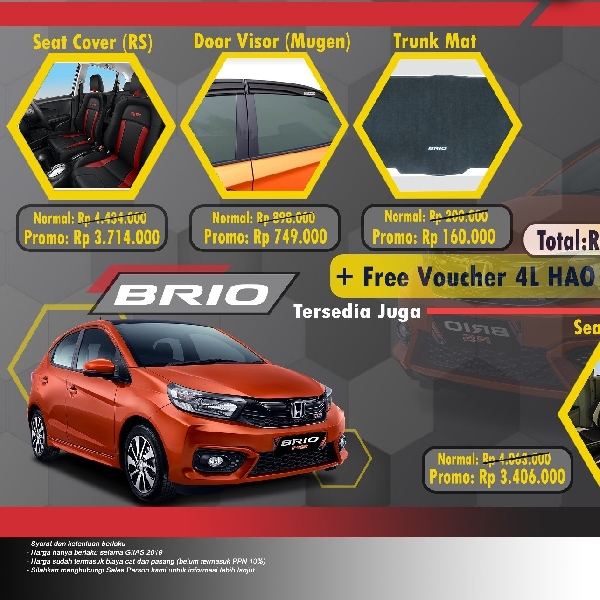 Diskon Aksesoris 20% di Booth Honda GIIAS 2019