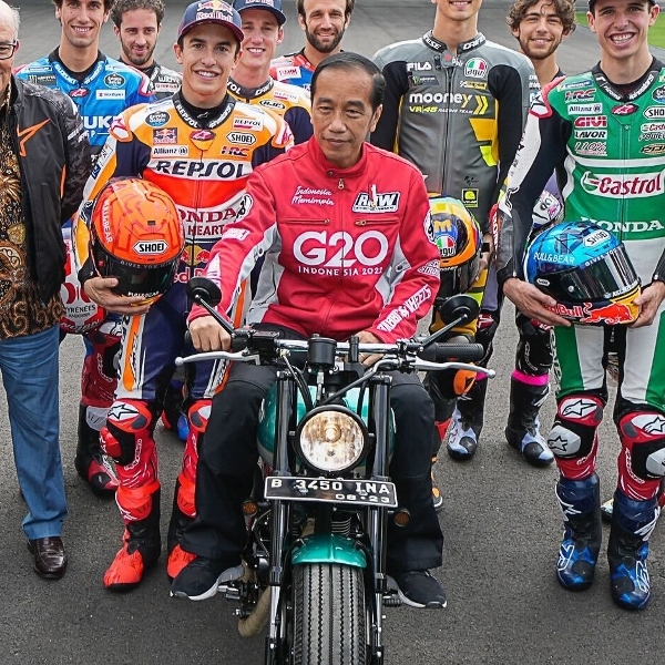 Buka Parade Rider MotoGP di Jakarta, Jokowi Pamerkan Motor Custom-nya