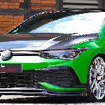 Berjubah Hijau, VW Golf GTi Agresif Cangkok Bodykit Plus Kaki-kaki Street Racing