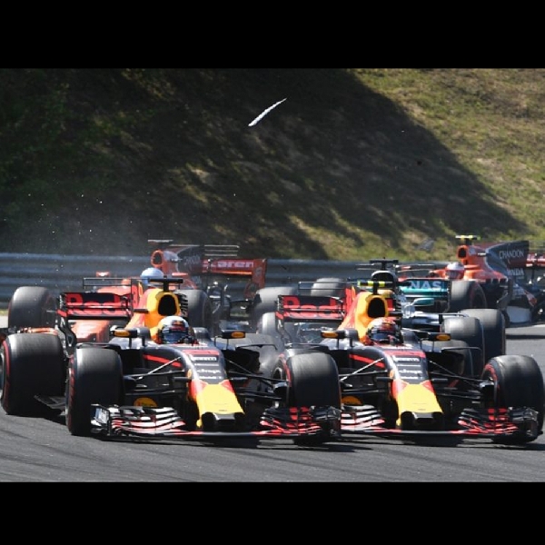 F1: Inilah Kronologi Insiden yang dialami Daniel Ricciardo dan Max Verstappen di Hungaria