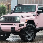 Jeep Wrangler Genit Berjubah Pink, Kaki-Kaki dan Interiornya Juga Istimewa