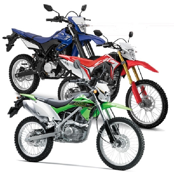 Komparasi Kawasaki KLX 150 BF VS Honda CRF 150L VS Yamaha WR155R, Duel Sengit Tiga Motor Penggaruk Tanah