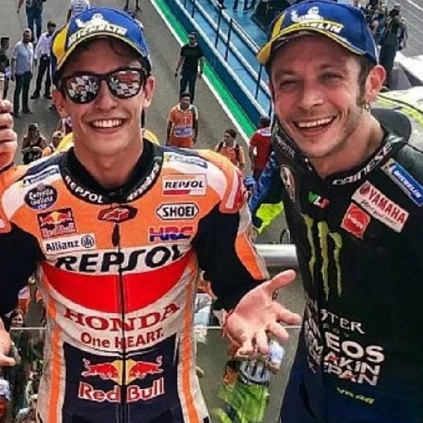 MotoGP: Marc Marquez Sebut Dirinya dan Rossi Punya Mentalitas Berbeda