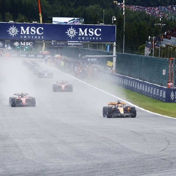 F1 GP Belgia: Drama Cuaca Hujan, Max Verstappen Menangi Sprint Race