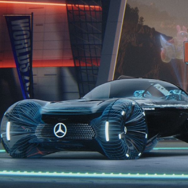 Kerja Sama Dengan Riot Games, Mercedes-Benz Perlihatkan Konsep Mobil Virtual Futuristik