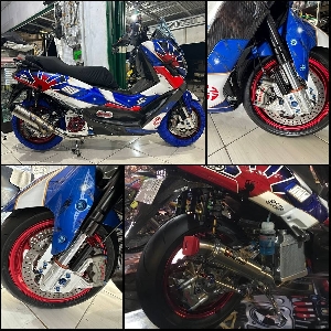 Modifikasi Nmax Pakai Ban Tapak Lebar Maxxis, Sultan Gorontalo