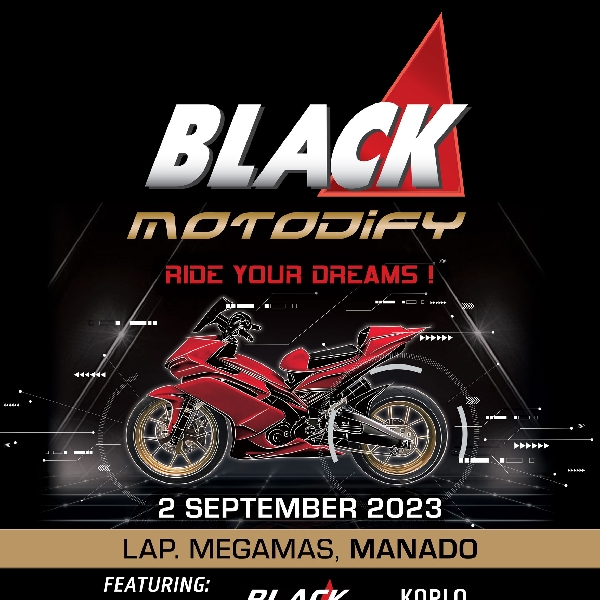 Black Motodify 2023:  Ada 144 Slot Hadir  dengan 10 Kelas, Kontes SPL Manado 3 Kelas