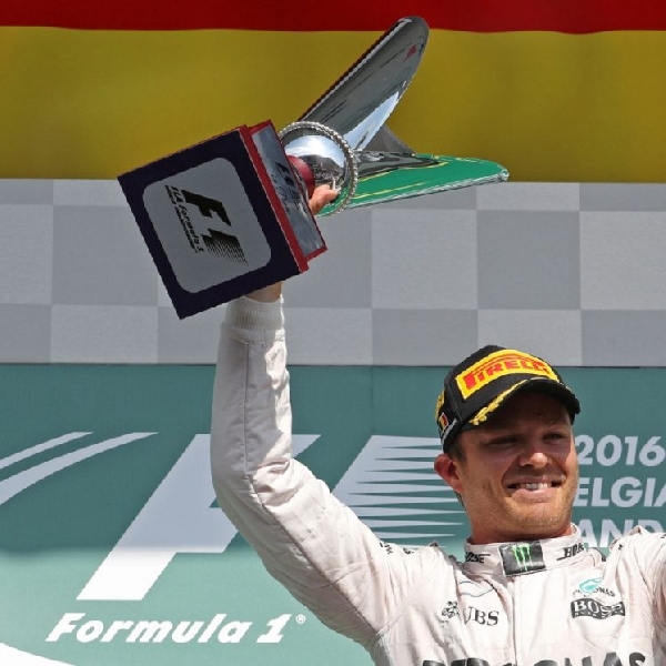 F1: Untuk pertama kalinya Rosberg Raih Podium Pertama di GP Belgia