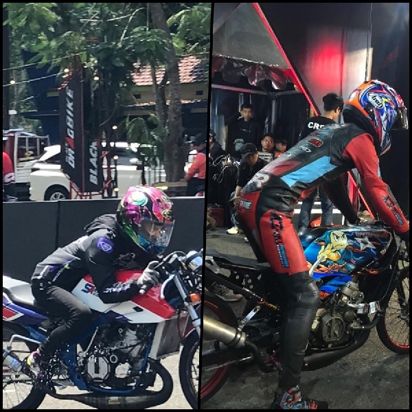 Kelas Ninja 155cc  Sunmory Di Kanjuruhan, Yudies Kurcaci Tembus 7,133 detik 