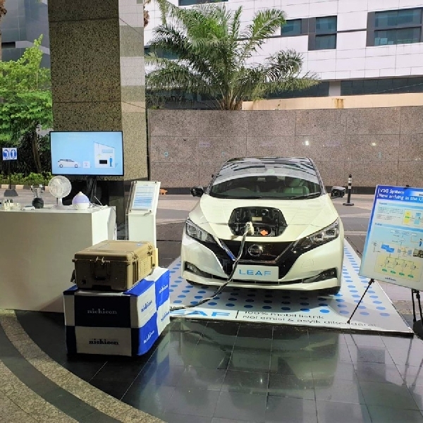 Nissan Bawa Mobil Listrik Leaf di Kedutaan Besar Jepang