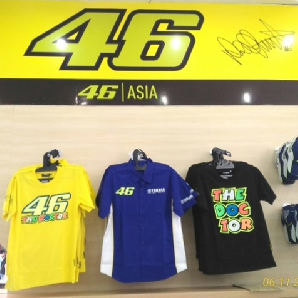 Apparel Valentino Rossi di Indonesia Lebih Terjangkau Harganya