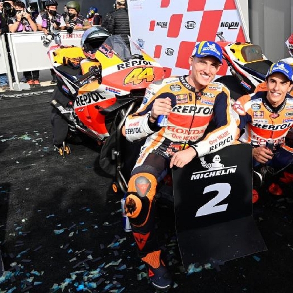 MotoGP: Pol Espargaro Sumringah Cetak Podium Bersama Tim Repsol Honda