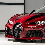 Bugatti Chiron Super Sport Apik Berbalut Karbon Merah Menyala