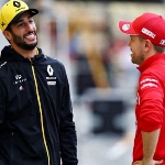 F1: Ricciardo Ingin Vettel Lanjutkan Balapan Formula 1 Tahun Depan