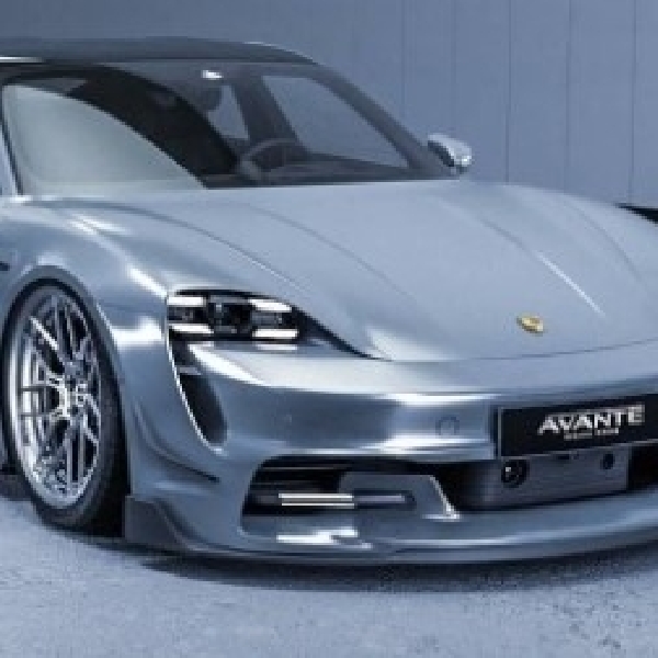 Begini Tampak Garang Porsche Taycan Turbo S Dikemas Widebody Kit Avante Design