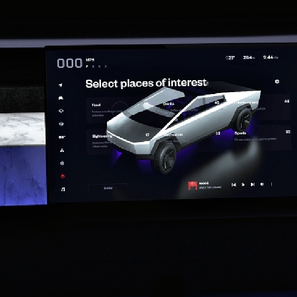 UI Infotainment Tesla Cybertruck Terungkap, Tampilannya Baru dan Sangat Responsif